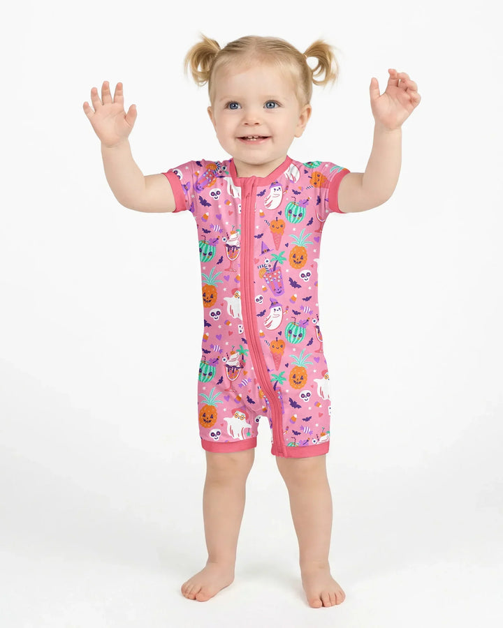 Summerween Doodles Bamboo Shorty Zippy