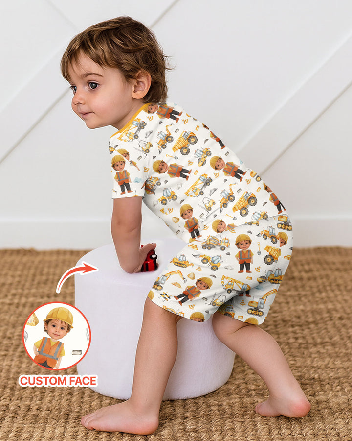 Schlafanzug-Set zweiteilig, kurze Ärmel, kurze Hose, Bambus