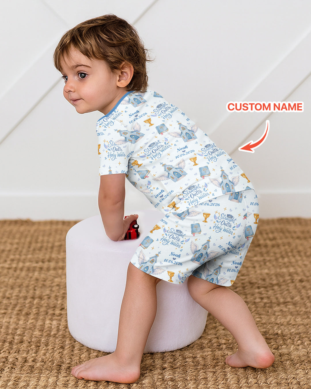 Schlafanzug-Set zweiteilig, kurze Ärmel, kurze Hose, Bambus