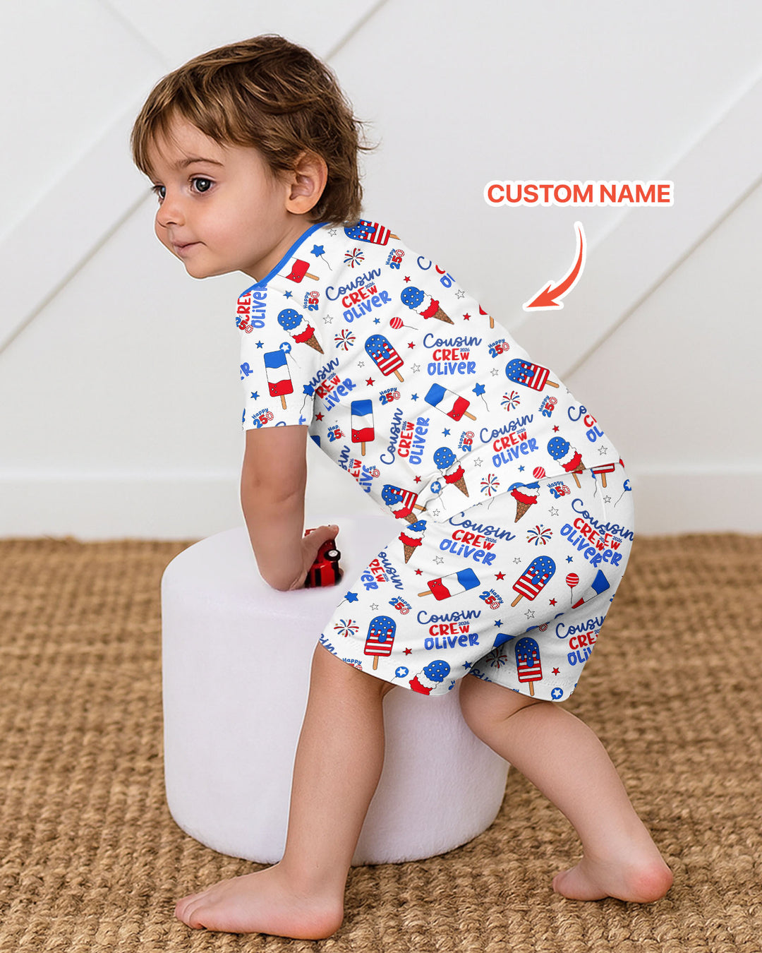 Conjunto de Pijama de Dos Piezas de Bambú con Mangas Cortas y Pantalones Cortos