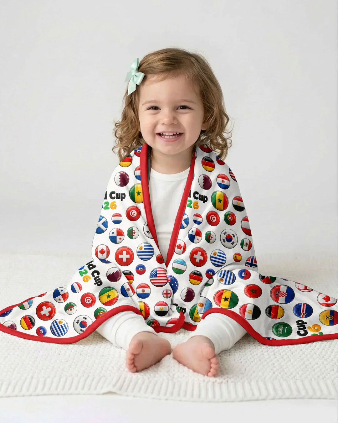 Soccer Cup All Country Balls Bamboo Blanket