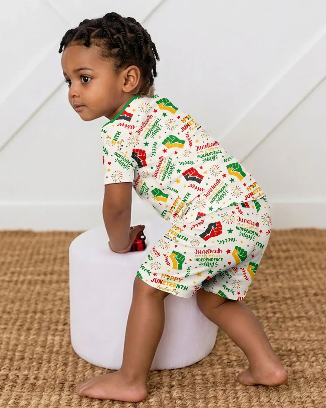 Conjunto de Pijama de Dos Piezas de Bambú con Mangas Cortas y Pantalones Cortos