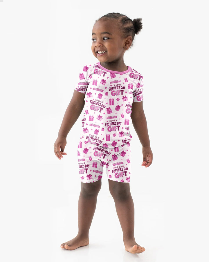 I'm Your Father's Day Gift Bamboo Two Piece Short Sleeve Shorts Pajama Set