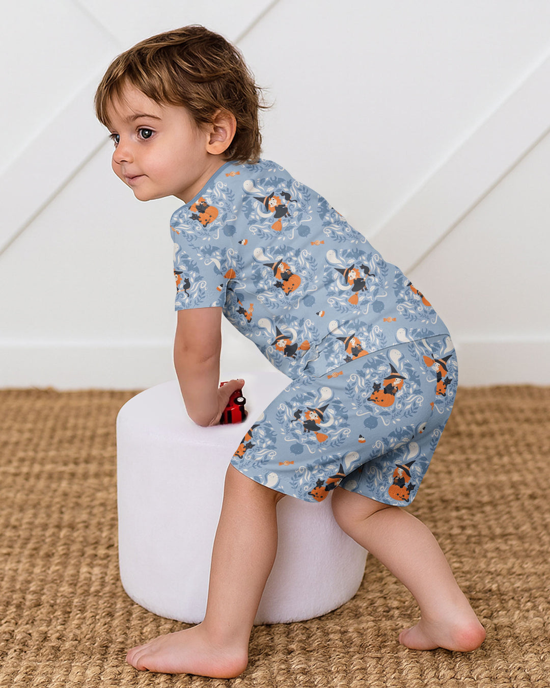 Sweet Witches Bamboo Two Piece Short Sleeve Shorts Pajama Set