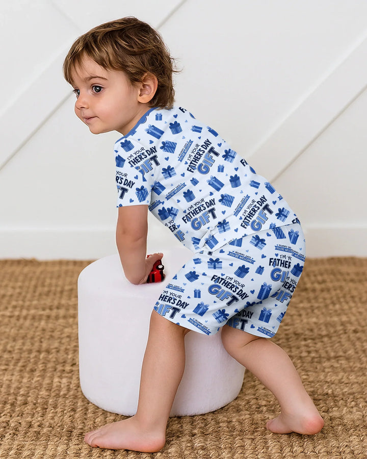 I'm Your Father's Day Gift Bamboo Two Piece Short Sleeve Shorts Pajama Set