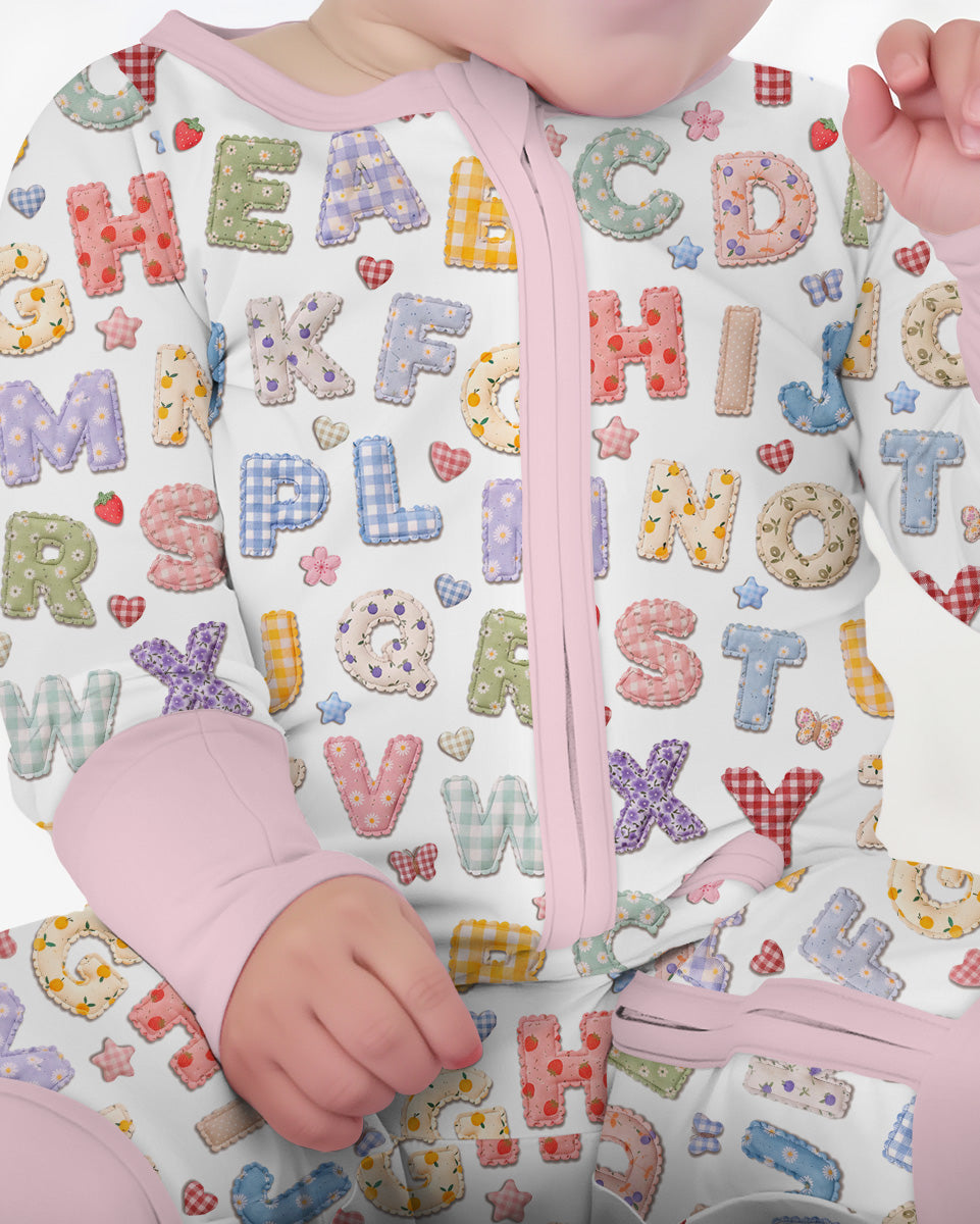 Fabric Alphabet Letters Bamboo Convertible Zippy