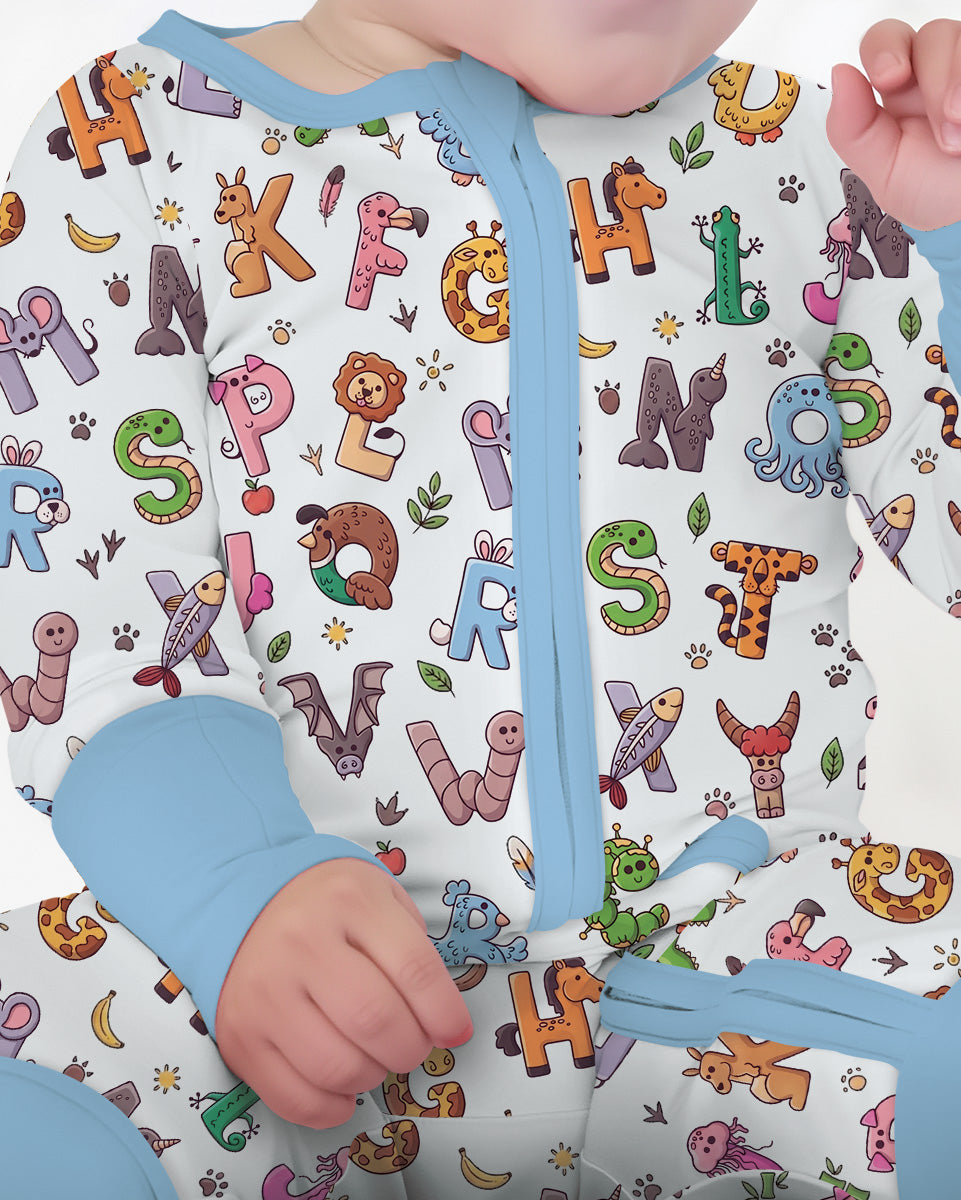 Animals Alphabet Bamboo Convertible Zippy