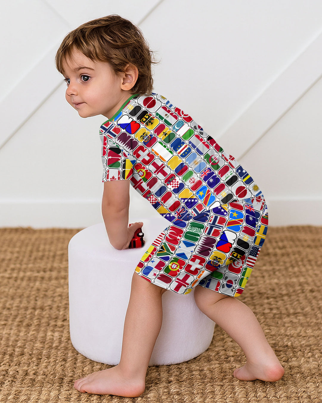 We Are 26 Family Matching Bamboo Two Piece Short Sleeve Shorts Pajama Set