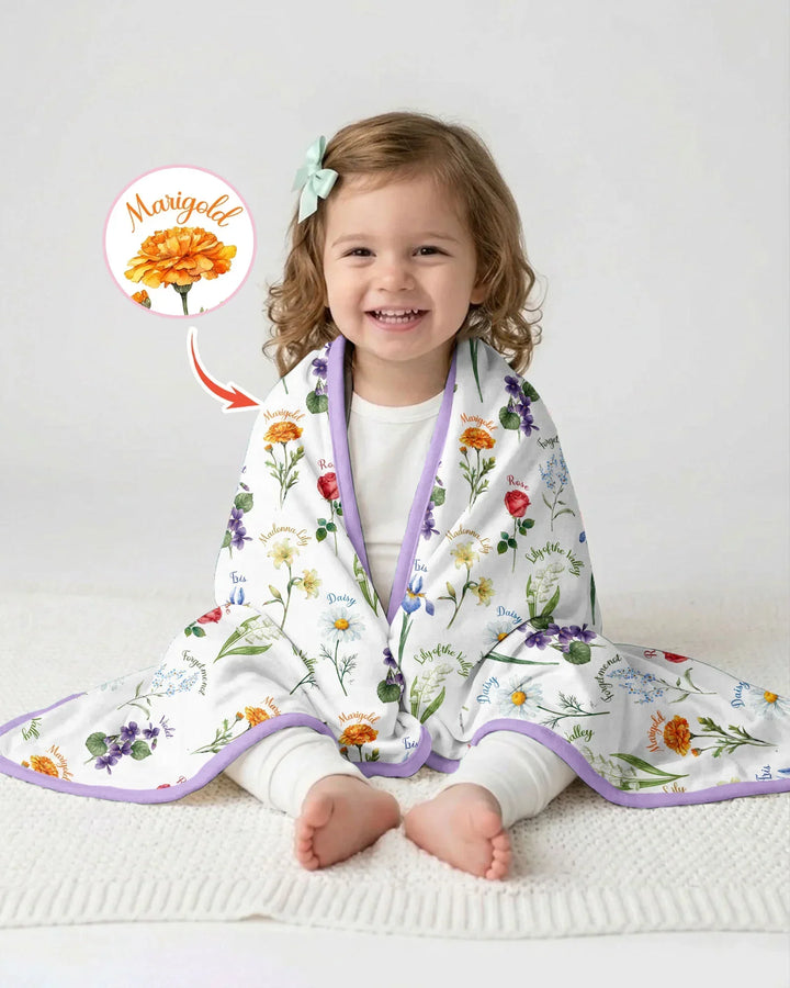 Marian Garden Bamboo Blanket