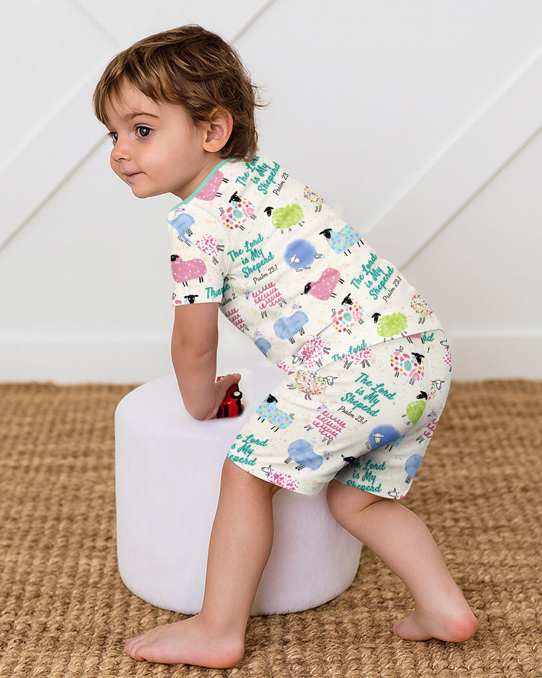 Conjunto de Pijama de Dos Piezas de Bambú con Mangas Cortas y Pantalones Cortos