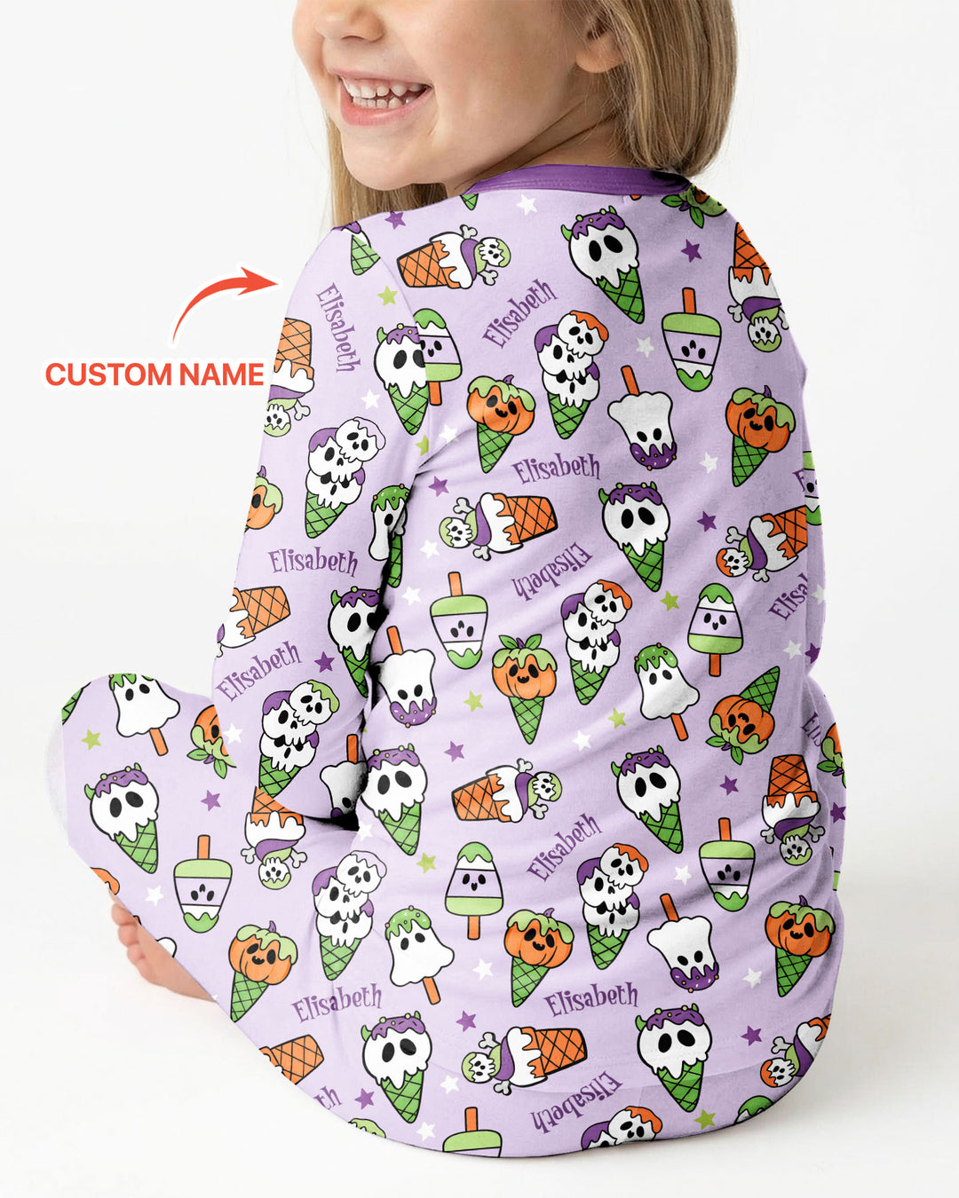 Conjunto de pijama de dos piezas de bambú con mangas largas, plantilla PERSONALIZADA