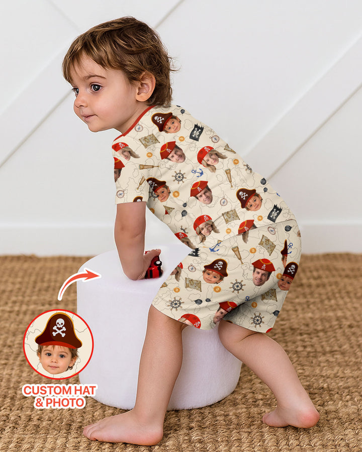 Schlafanzug-Set zweiteilig, kurze Ärmel, kurze Hose, Bambus