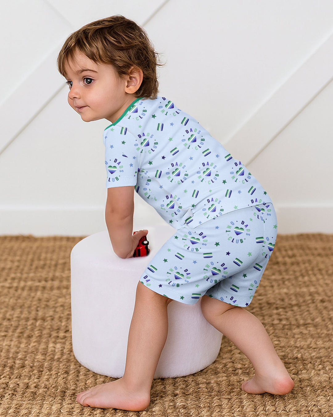 Schlafanzug-Set zweiteilig, kurze Ärmel, kurze Hose, Bambus