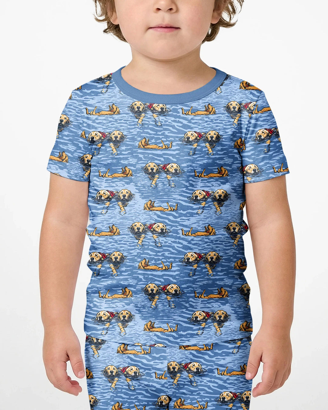 Conjunto de Pijama de Dos Piezas de Bambú con Mangas Cortas y Pantalones Cortos