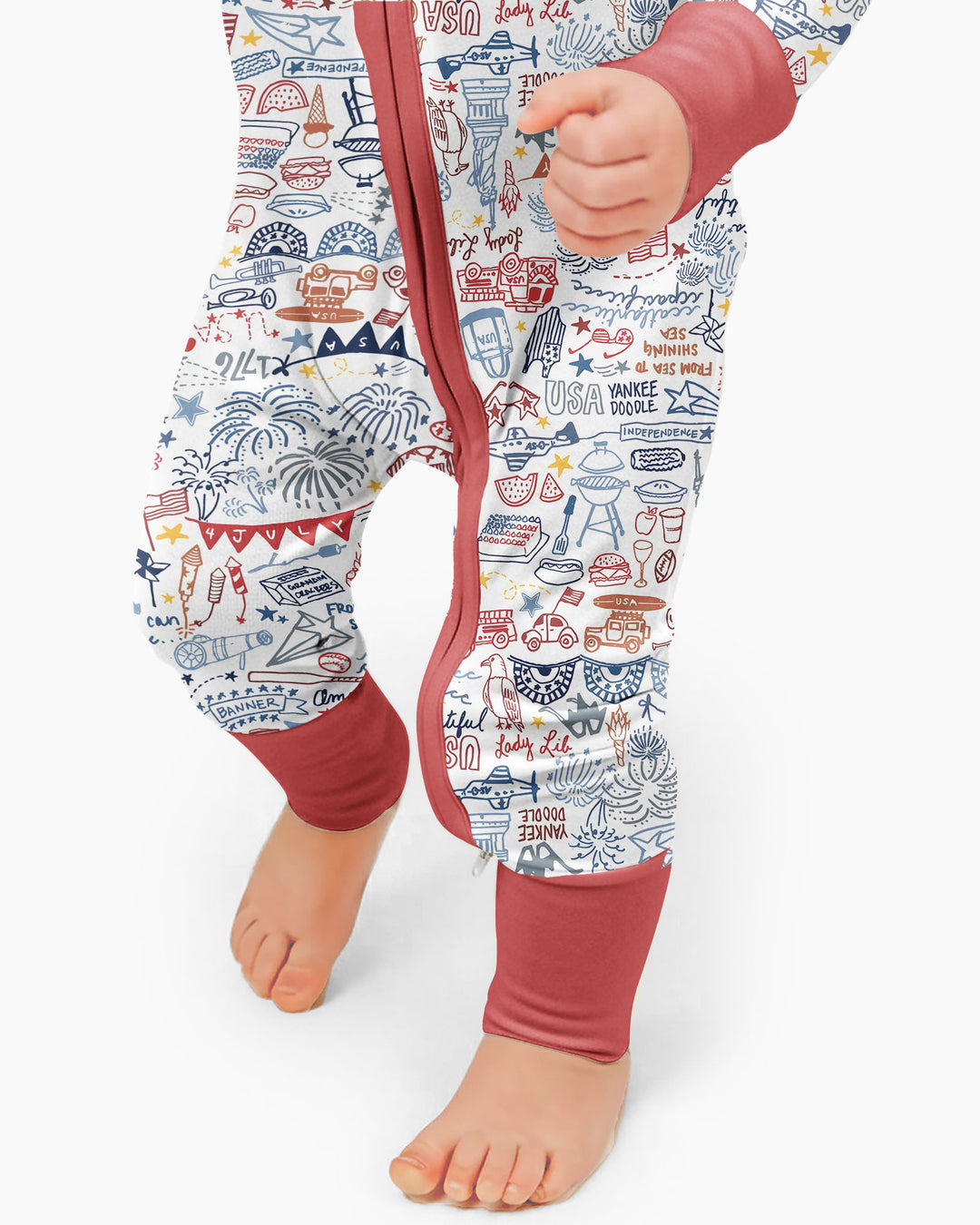 Liberty Doodle 250th Family Matching Bamboo Convertible Zippy