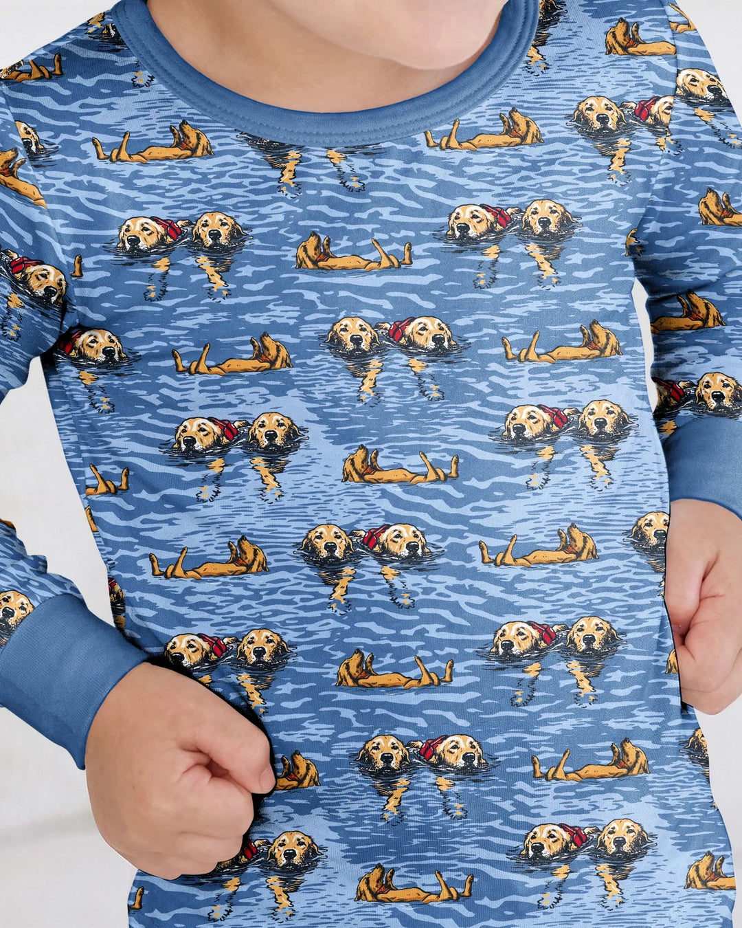It's Lake Time Bamboo Two Piece Long Sleeve Pajama Set