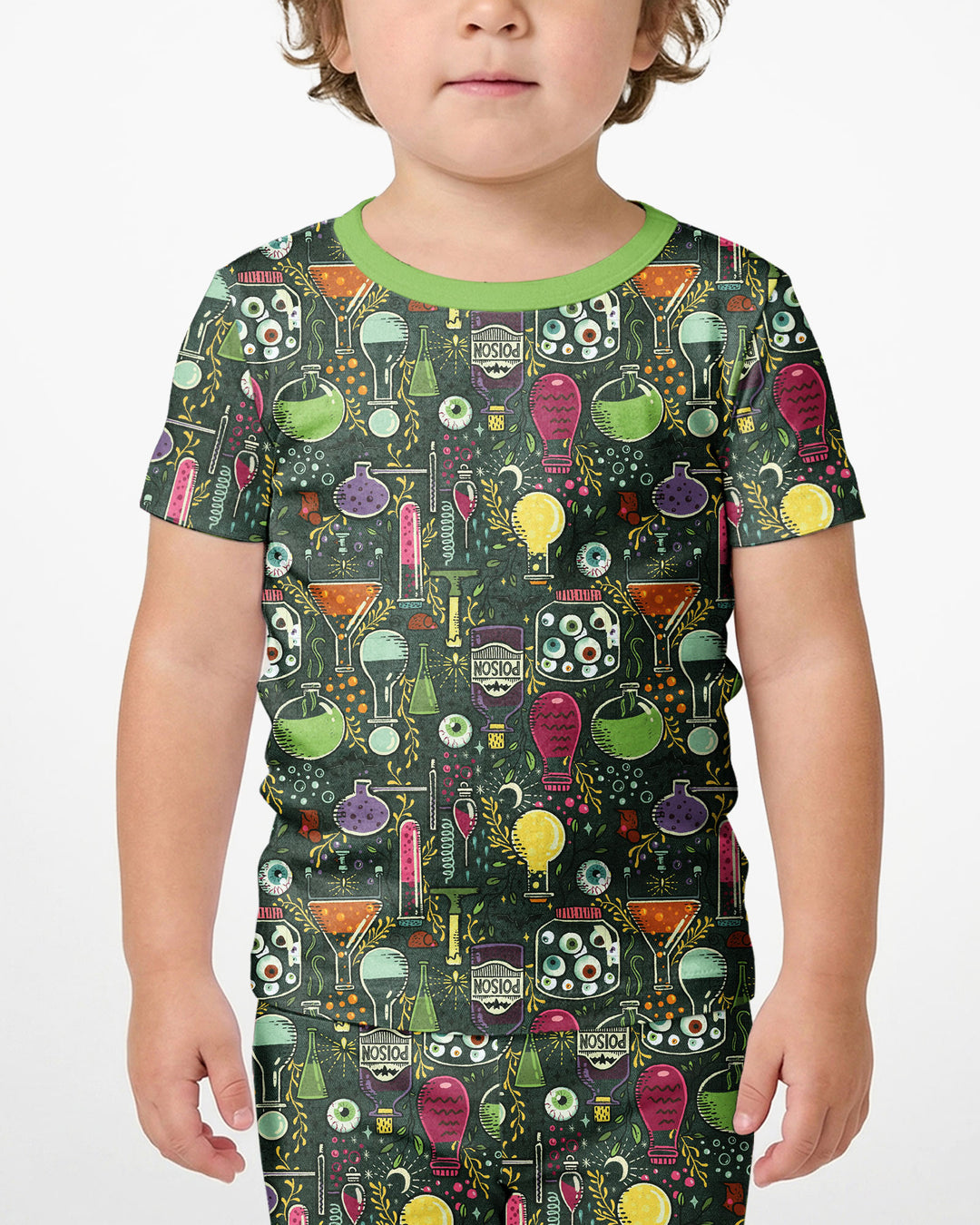 Mad Science Bamboo Two Piece Short Sleeve Shorts Pajama Set