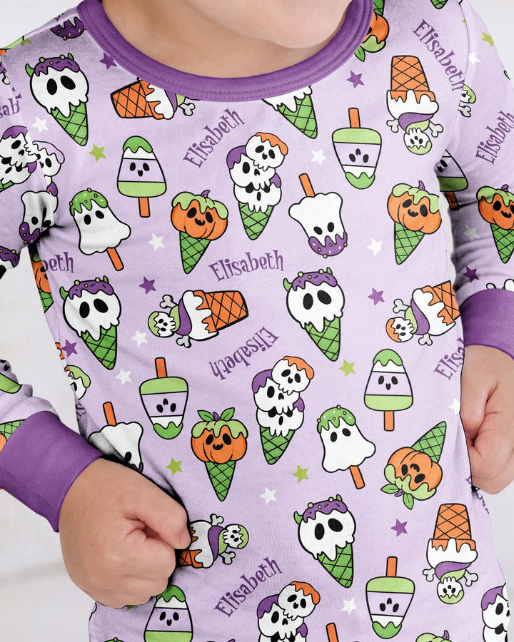 Conjunto de pijama de dos piezas de bambú con mangas largas, plantilla PERSONALIZADA