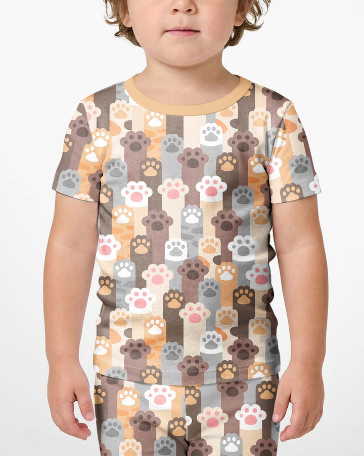Grabby Paws Bamboo Two Piece Short Sleeve Shorts Pajama Set