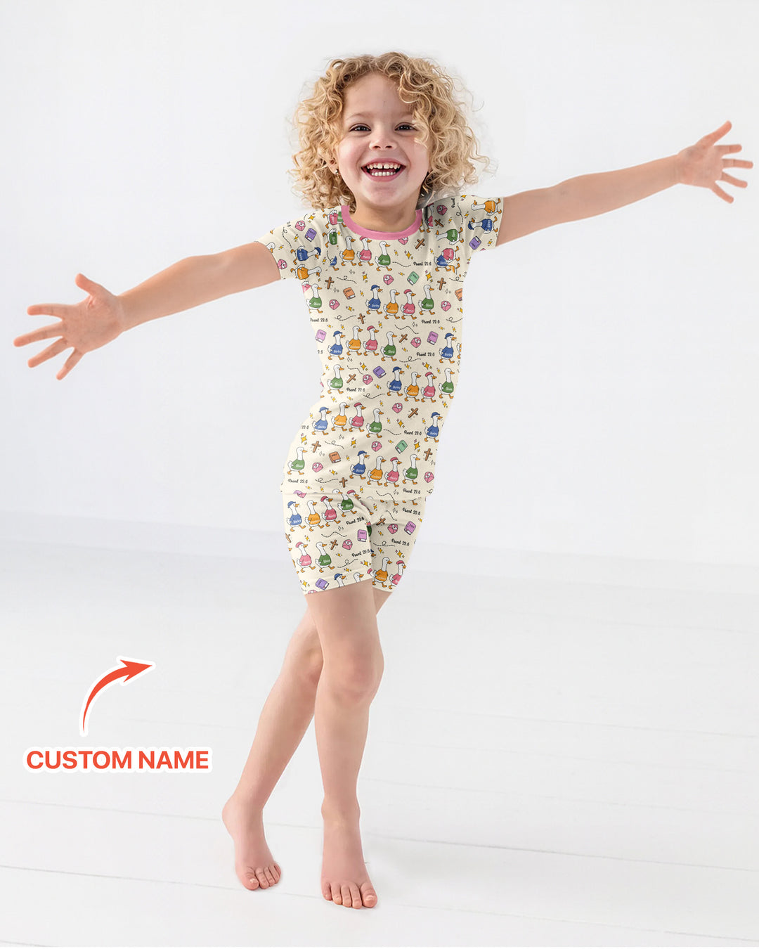 Psalm 23:6 Matching Family Bamboo Two Piece Short Sleeve Shorts Pajama Set
