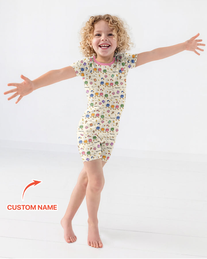 Psalm 23:6 Matching Family Bamboo Two Piece Short Sleeve Shorts Pajama Set