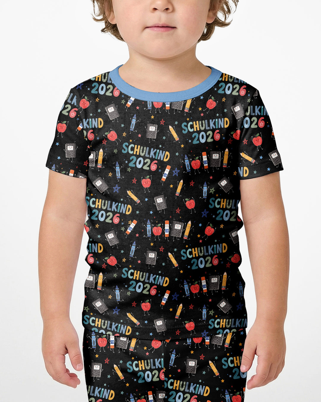 Conjunto de Pijama de Dos Piezas de Bambú con Mangas Cortas y Pantalones Cortos