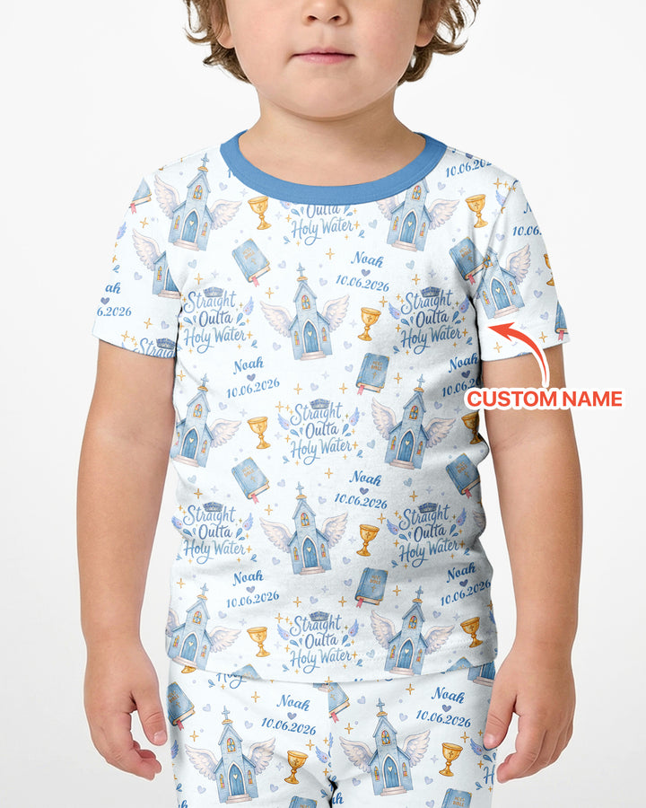 Schlafanzug-Set zweiteilig, kurze Ärmel, kurze Hose, Bambus