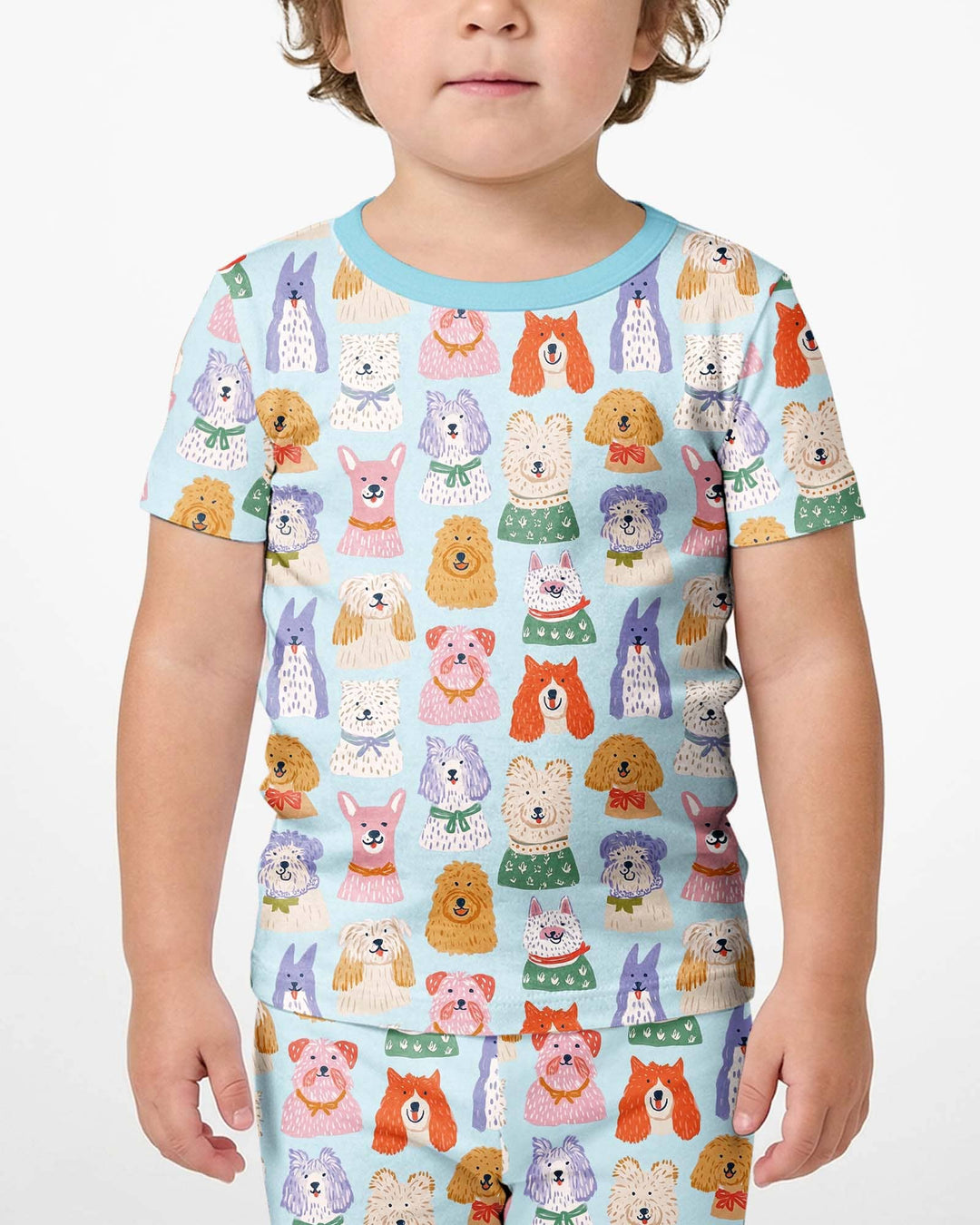 Conjunto de Pijama de Dos Piezas de Bambú con Mangas Cortas y Pantalones Cortos
