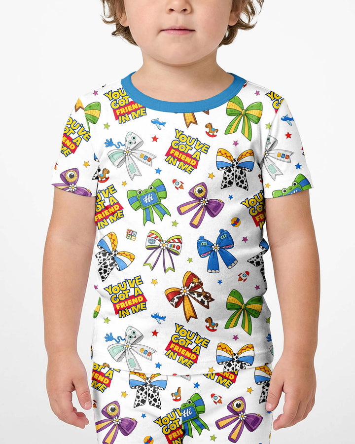 Zweiteiliges, kurzärmliges Pyjama-Set mit Marienkäfern