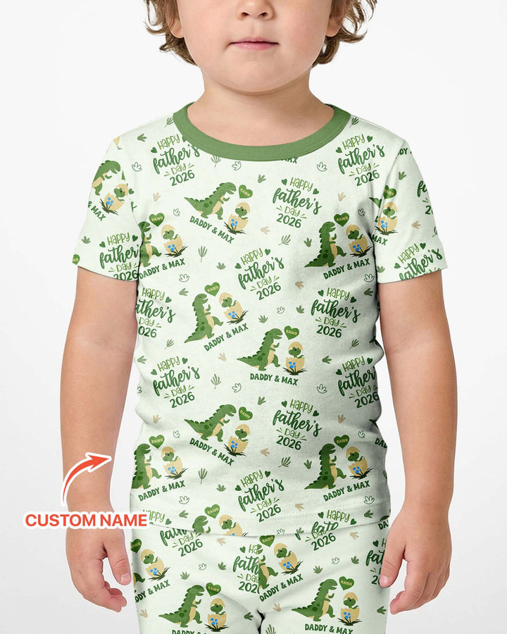 Zweiteiliges Pyjama-Set mit kurzen Ärmeln und Shorts im Sommer-Design