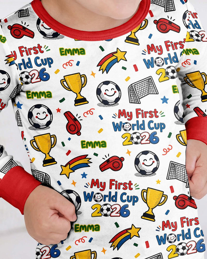 Conjunto de pijama de dos piezas de bambú con mangas largas, plantilla PERSONALIZADA