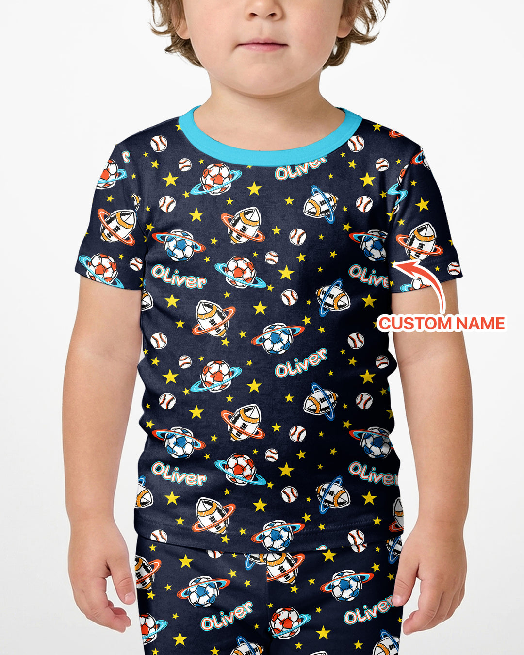 Schlafanzug-Set zweiteilig, kurze Ärmel, kurze Hose, Bambus