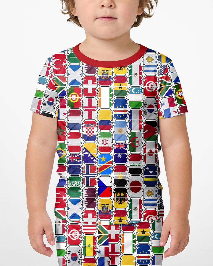 We Are 26 Family Matching Bamboo Two Piece Short Sleeve Shorts Pajama Set
