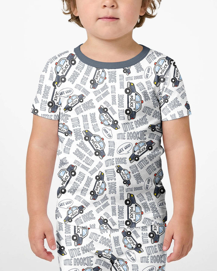 Little Rookie Bamboo Two Piece Short Sleeve Shorts Pajama Set