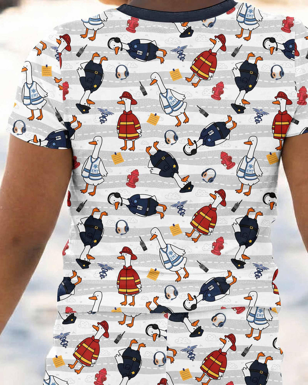 Zweiteiliges, kurzärmliges Pyjama-Set mit Marienkäfern
