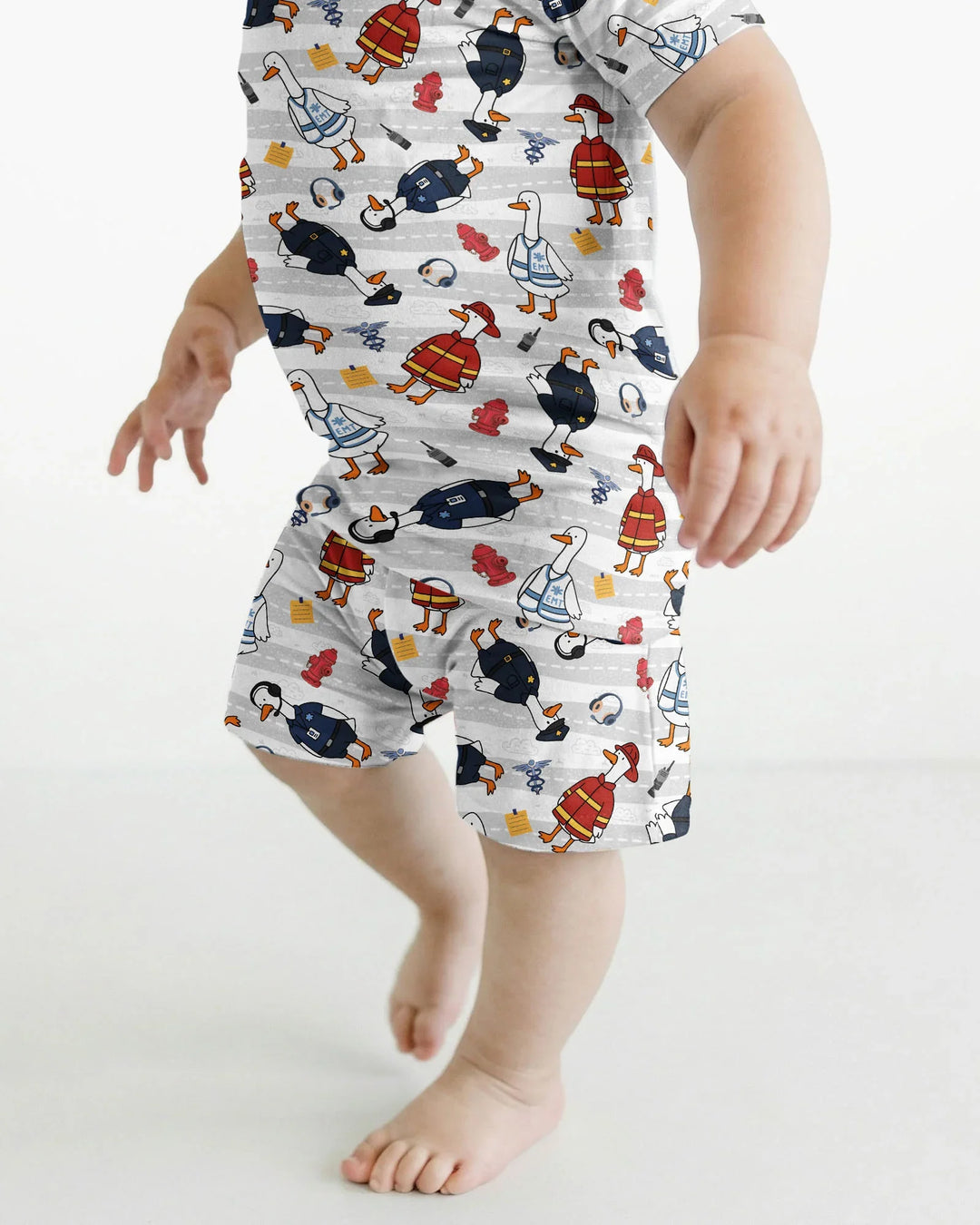 Schlafanzug-Set zweiteilig, kurze Ärmel, kurze Hose, Bambus