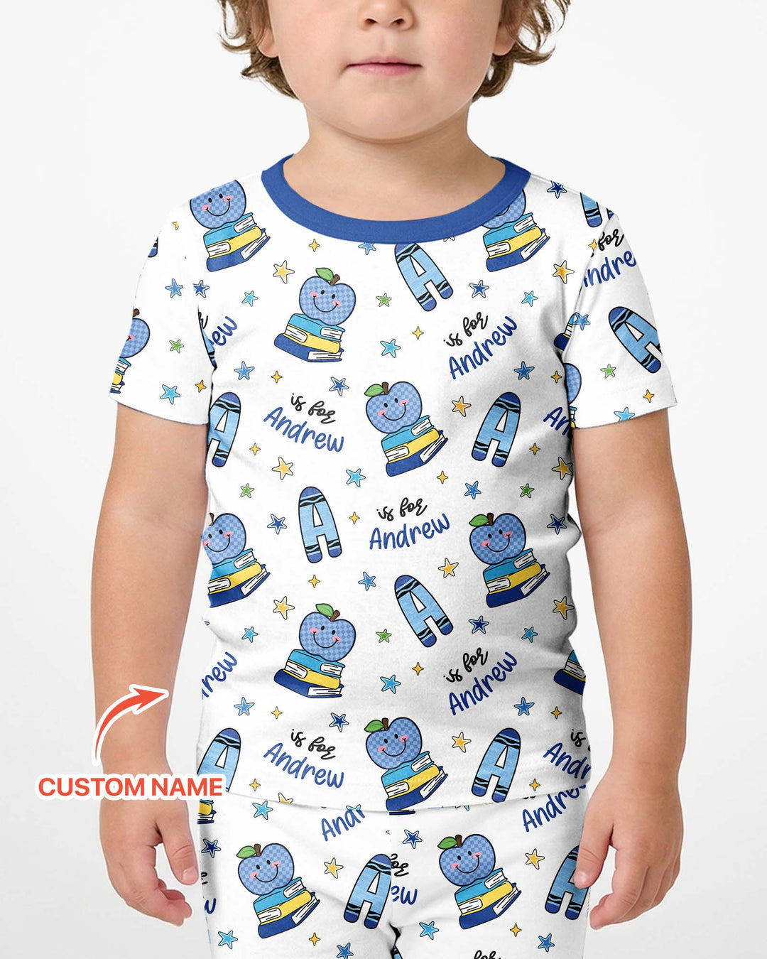 Conjunto de Pijama de Dos Piezas de Bambú con Mangas Cortas y Pantalones Cortos