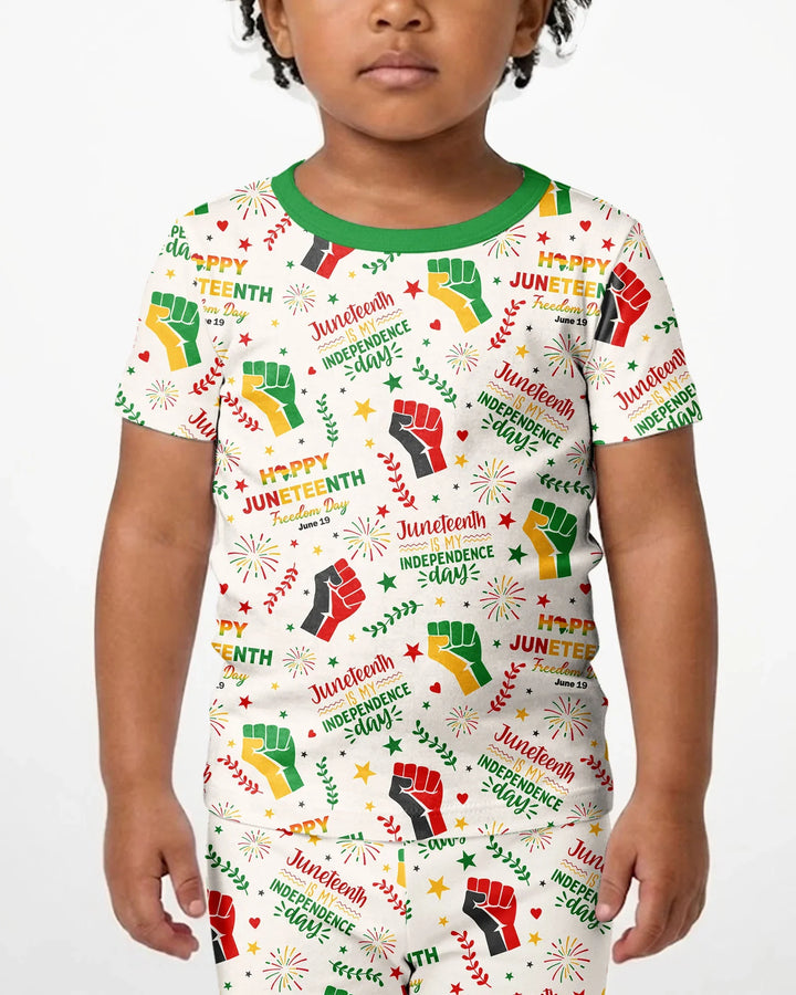 Conjunto de Pijama de Dos Piezas de Bambú con Mangas Cortas y Pantalones Cortos