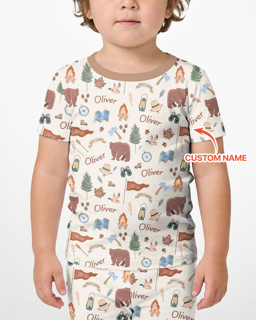 Conjunto de Pijama de Dos Piezas de Bambú con Mangas Cortas y Pantalones Cortos