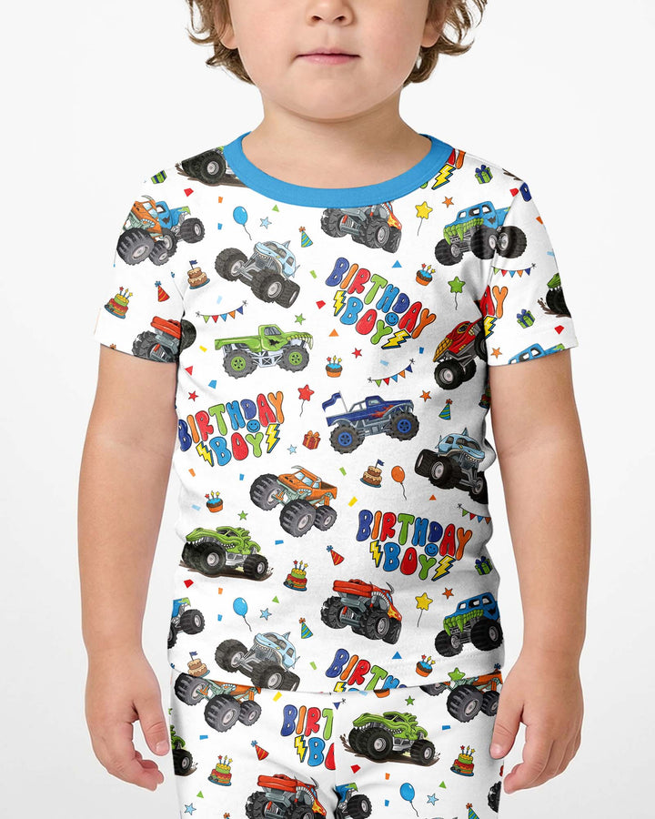 Conjunto de pijama de dos piezas de manga corta de bambú