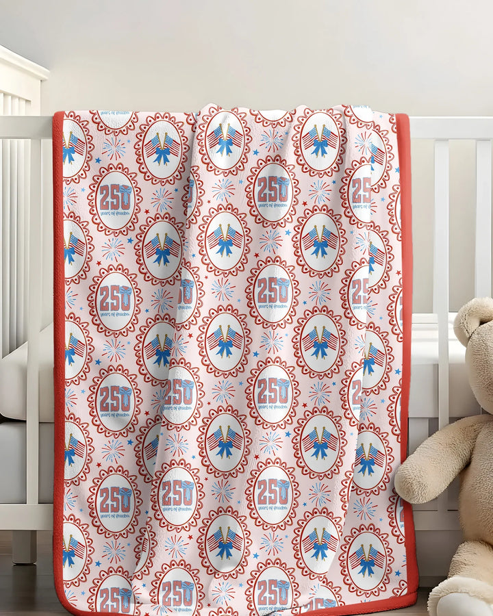 Patriotic CoquetteBamboo Blanket