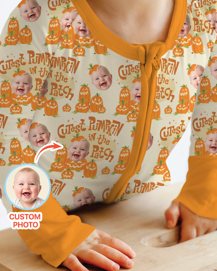Gerippte Babykleidung mit individuellem Foto - Weich &amp; Skizzenhaft