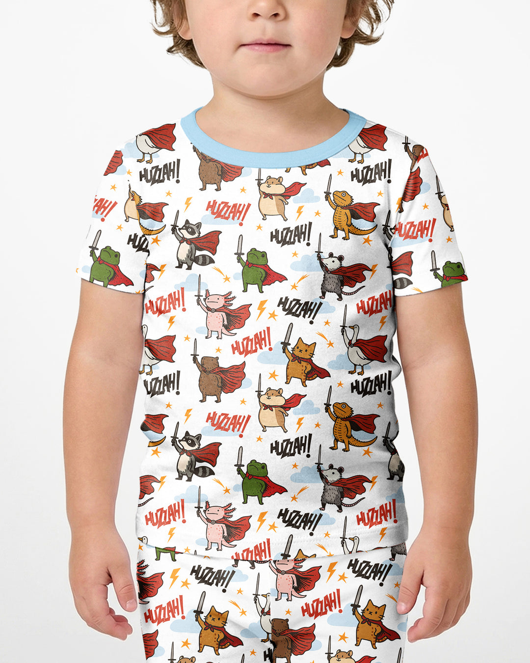 Huzzah! Huzzah! Bamboo Two Piece Short Sleeve Shorts Pajama Set