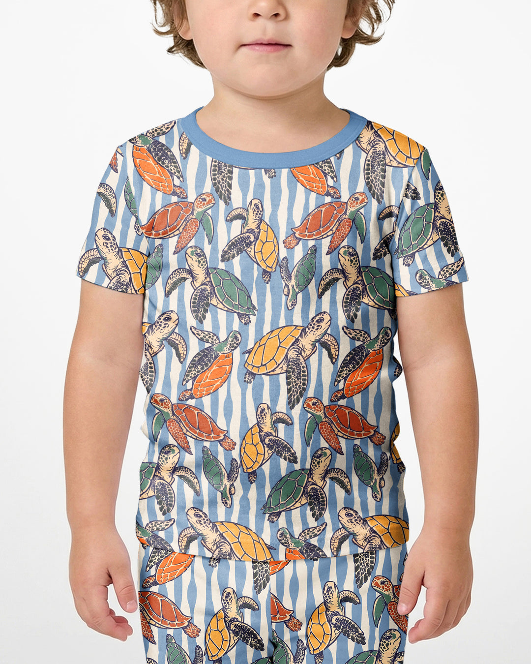 Conjunto de Pijama de Dos Piezas de Bambú con Mangas Cortas y Pantalones Cortos