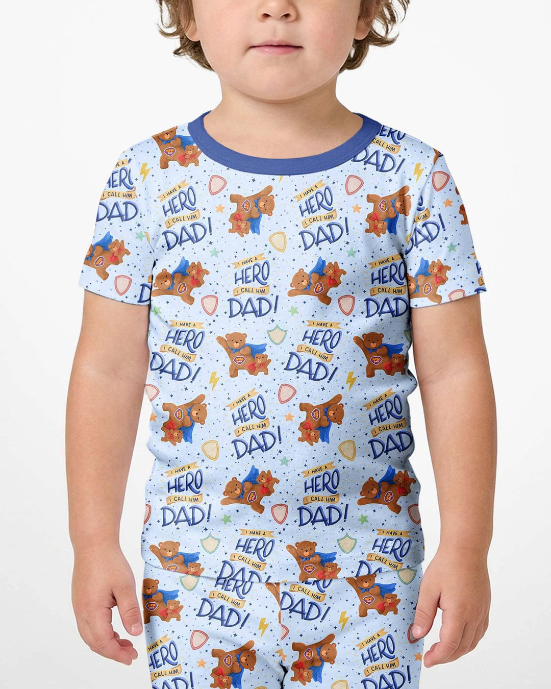 Conjunto de Pijama de Dos Piezas de Bambú con Mangas Cortas y Pantalones Cortos