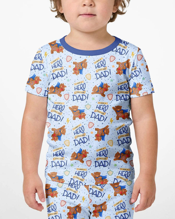 Conjunto de Pijama de Dos Piezas de Bambú con Mangas Cortas y Pantalones Cortos
