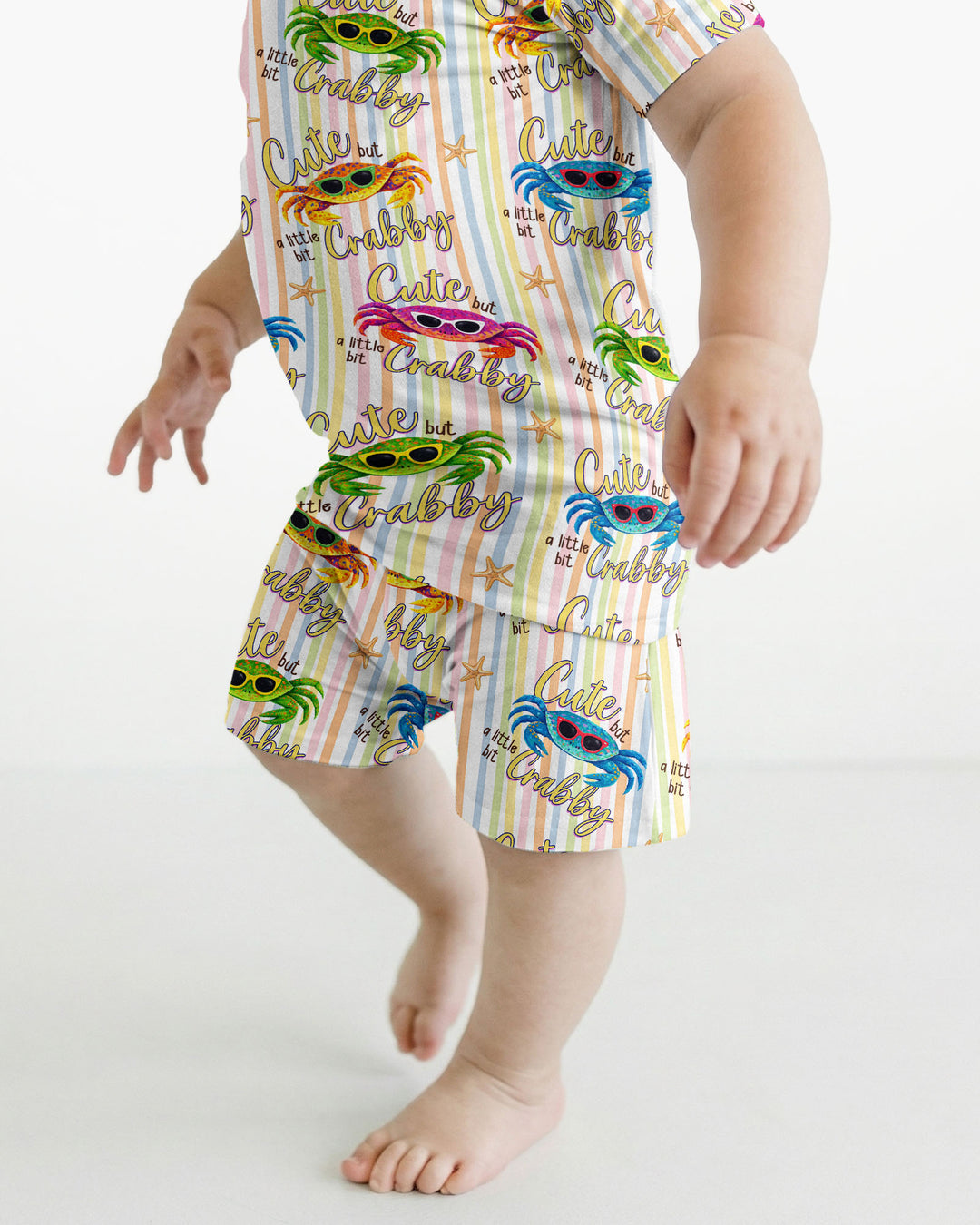 Conjunto de Pijama de Dos Piezas de Bambú con Mangas Cortas y Pantalones Cortos