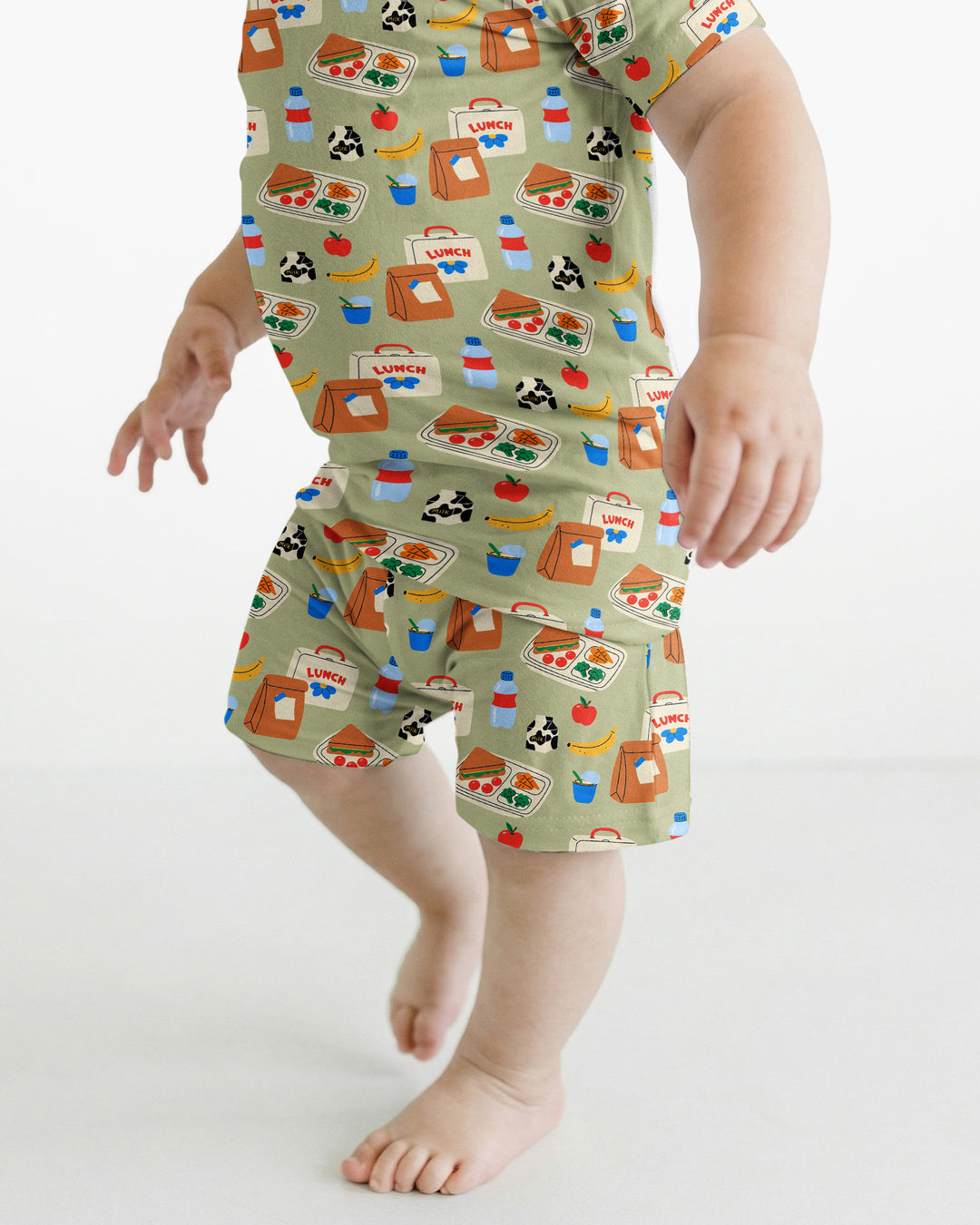Schlafanzug-Set zweiteilig, kurze Ärmel, kurze Hose, Bambus