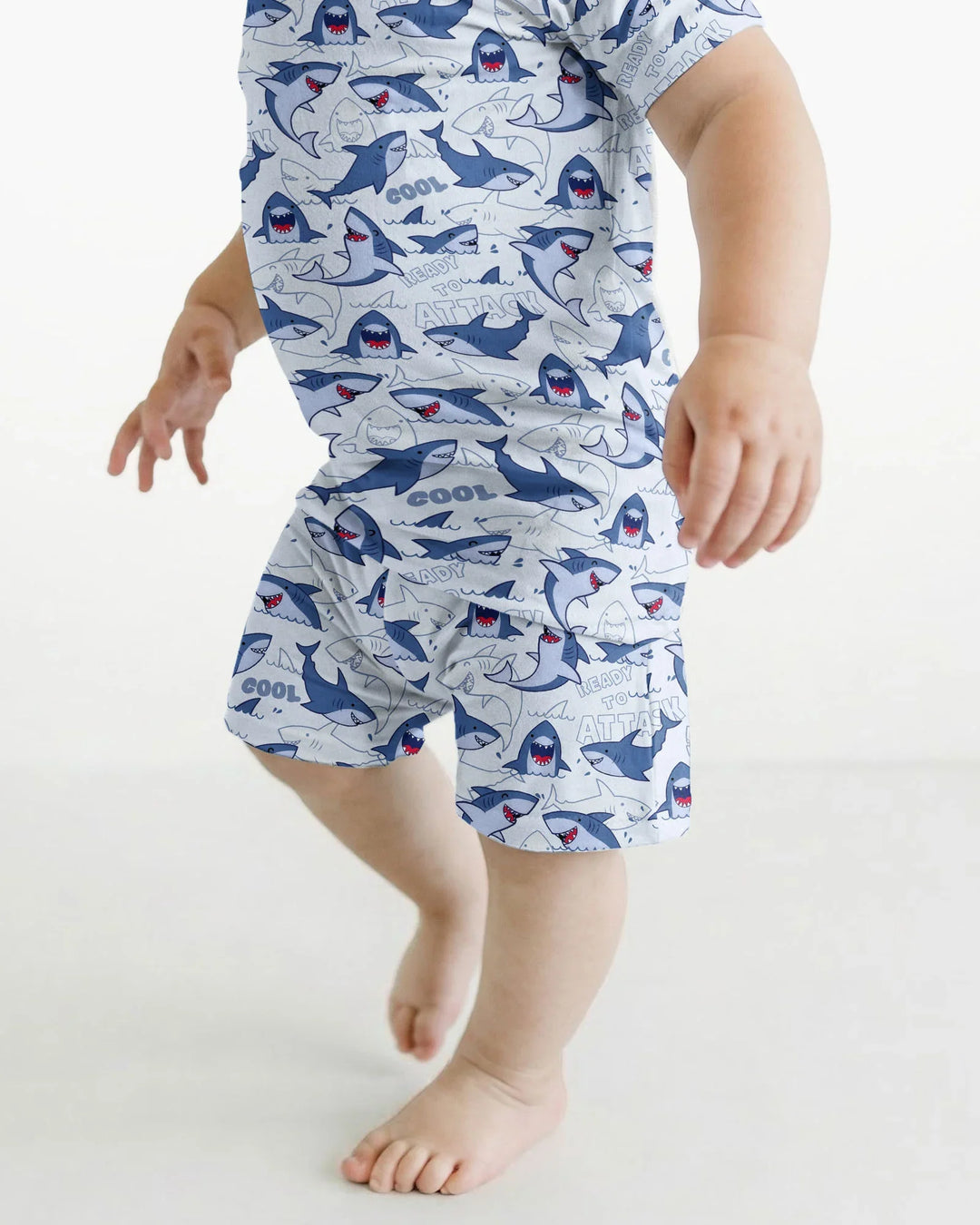 Schlafanzug-Set zweiteilig, kurze Ärmel, kurze Hose, Bambus