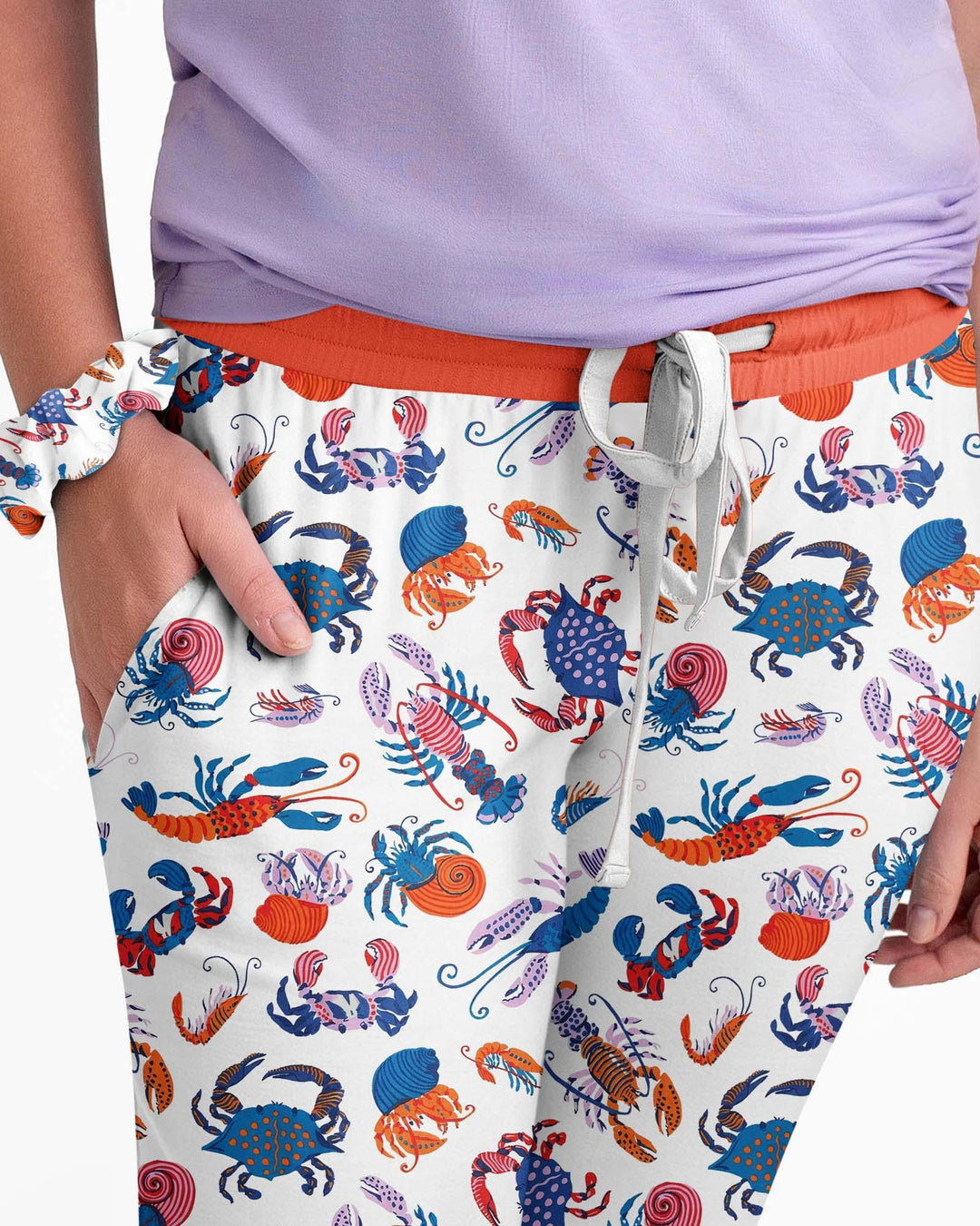 Crustacean Nation Family Matching Bamboo Women Pajama Set